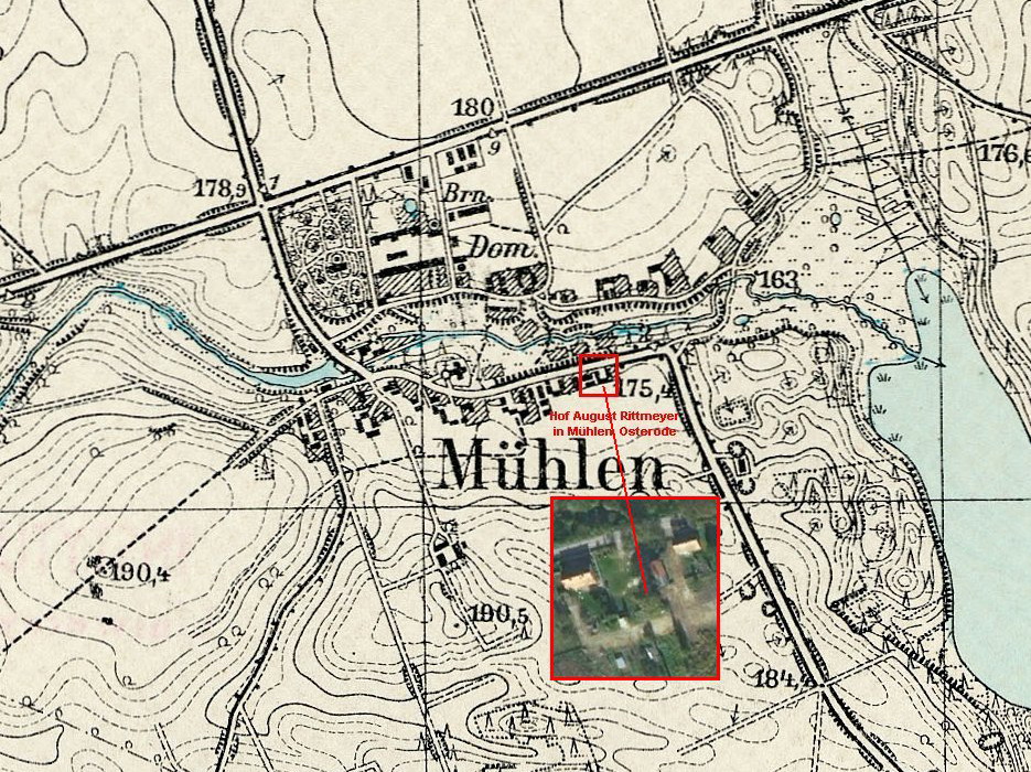 Hof von August Rittmeyer in Mühlen, Landkreis Osterode